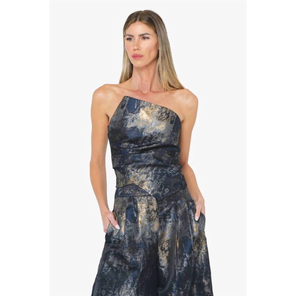 NEW JBQ arlo top in brushed metallic